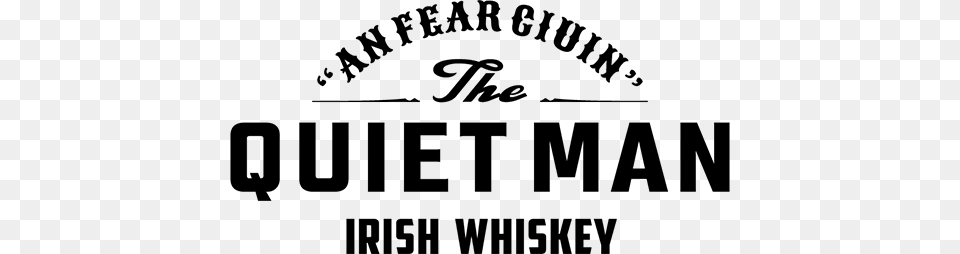 Quiet Man Irish Whiskey Logo, Gray Png