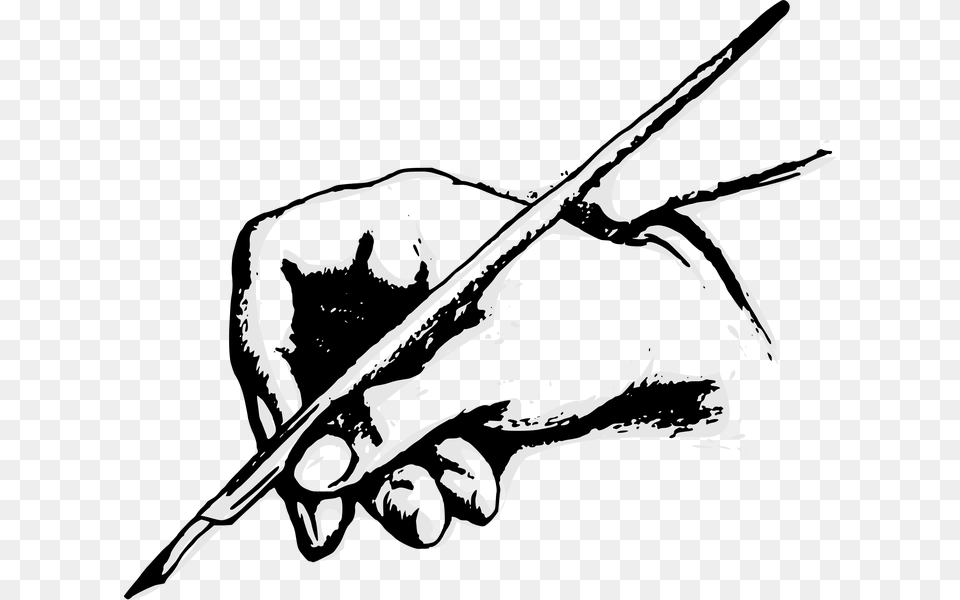 Quill Clipart Hand Holding Clipart Pen Writing, Body Part, Person, Animal, Fish Free Png Download