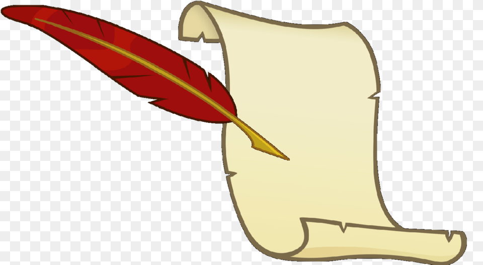 Quill Clipart Scroll Quill And Paper Text, Document, Animal, Fish Free Transparent Png