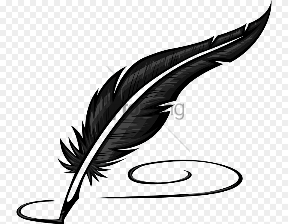 Quill Feather Pen, Bottle, Blade, Razor, Weapon Png Image