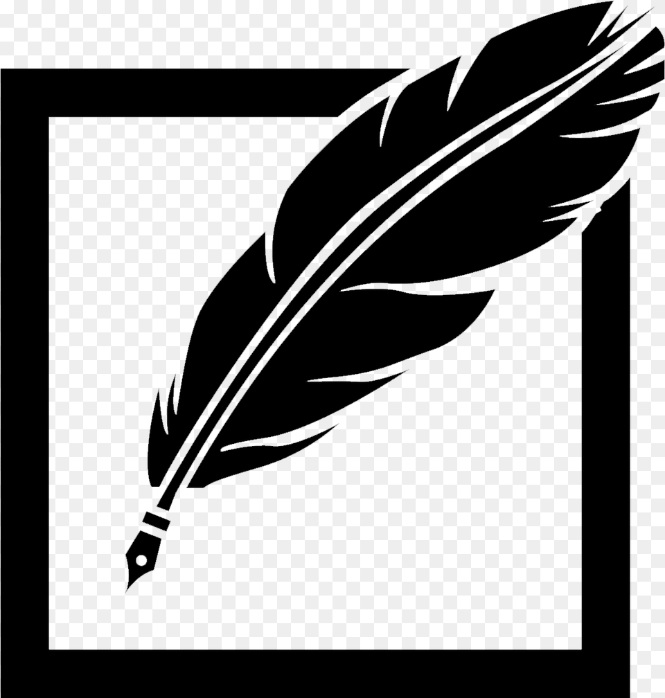 Quill Feather Pen Transparent Background, Bottle, Ink Bottle Free Png Download