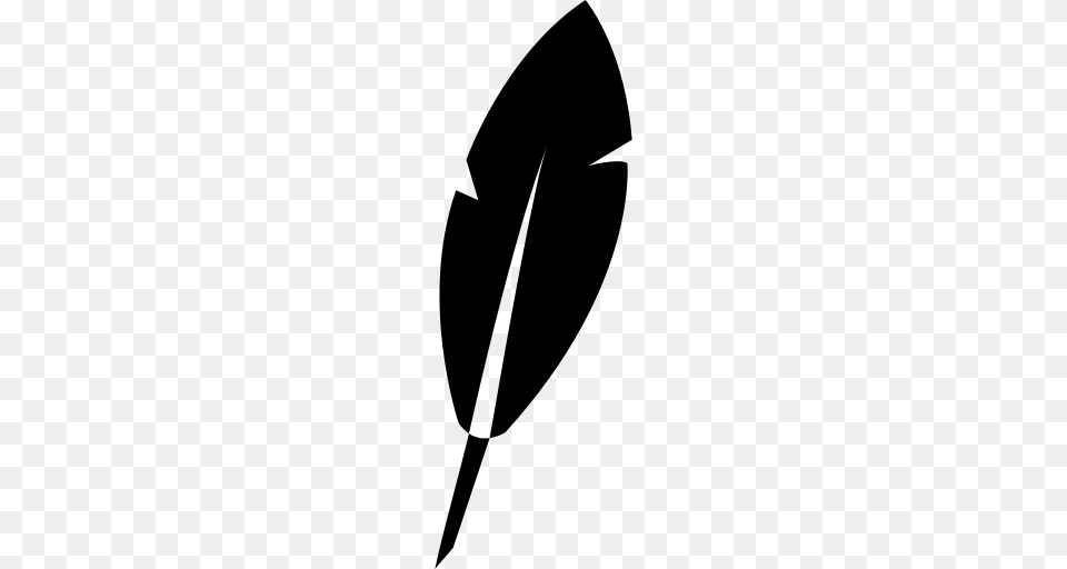 Quill Pen Icon, Gray Png Image