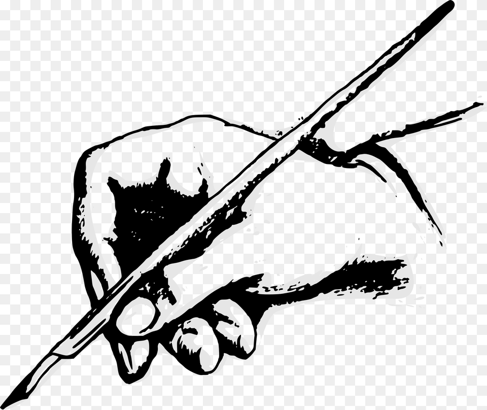 Quill Pen Writing Clip Art Writing Hand Clip Art, Stencil, Body Part, Person, Animal Free Png