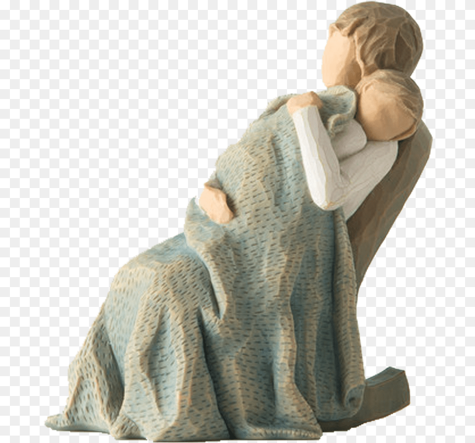 Quilt Figurine Willow Tree Grandmother Figurine, Blanket, Furniture, Person Png