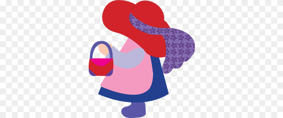 Quilt Sunbonnet Sue Overall Sam, Clothing, Hat, Sun Hat, Accessories Png