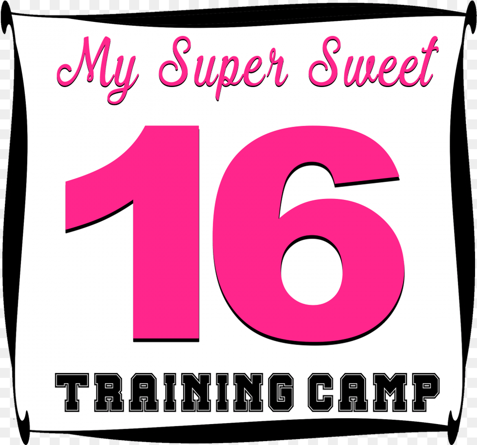 Quince Amp Sweet 16 Training Camp Banner, Number, Symbol, Text Free Transparent Png