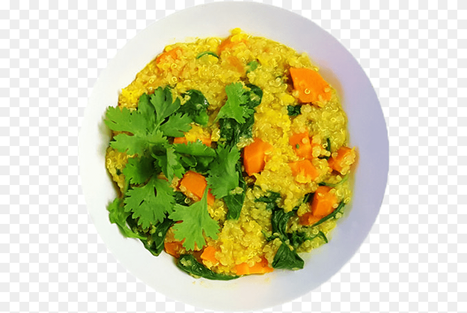 Quinoa Dish Side Dish, Food, Food Presentation, Plate, Cilantro Png Image