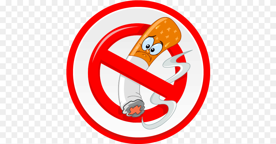 Quit Smoking Cartoon No Smoking Sign Full Size Cartoon No Smoking Sign, Food, Ketchup Free Png Download