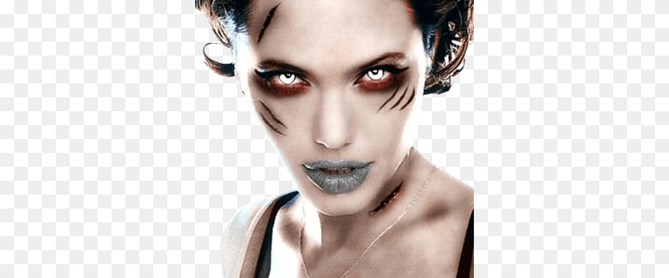 Quit Your Bitching And Come And Join Us Maquillaje Halloween Con Lentillas, Adult, Face, Female, Head Png