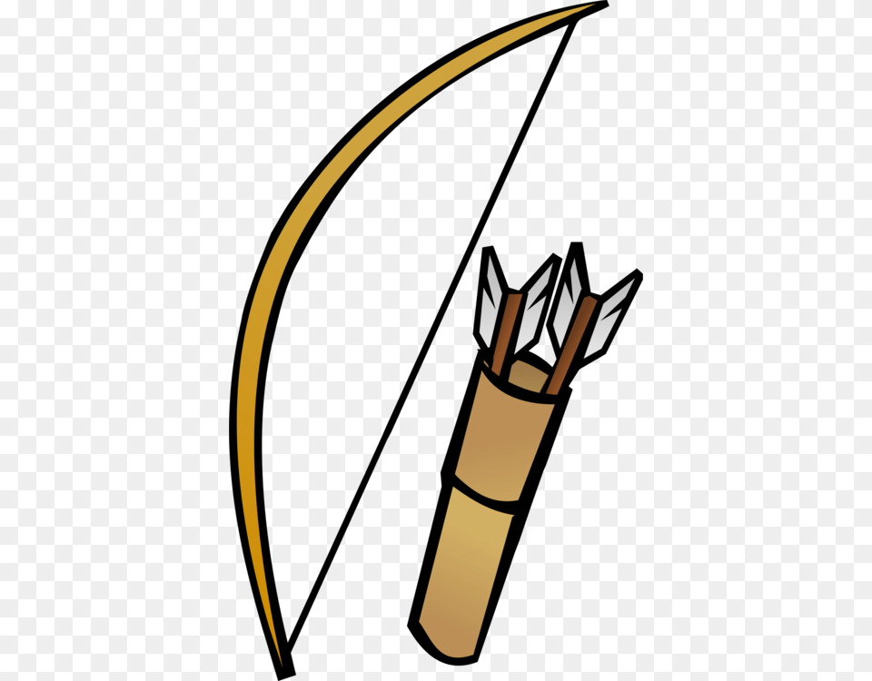 Quiver Bow And Arrow Archery Computer Icons, Weapon Free Png Download