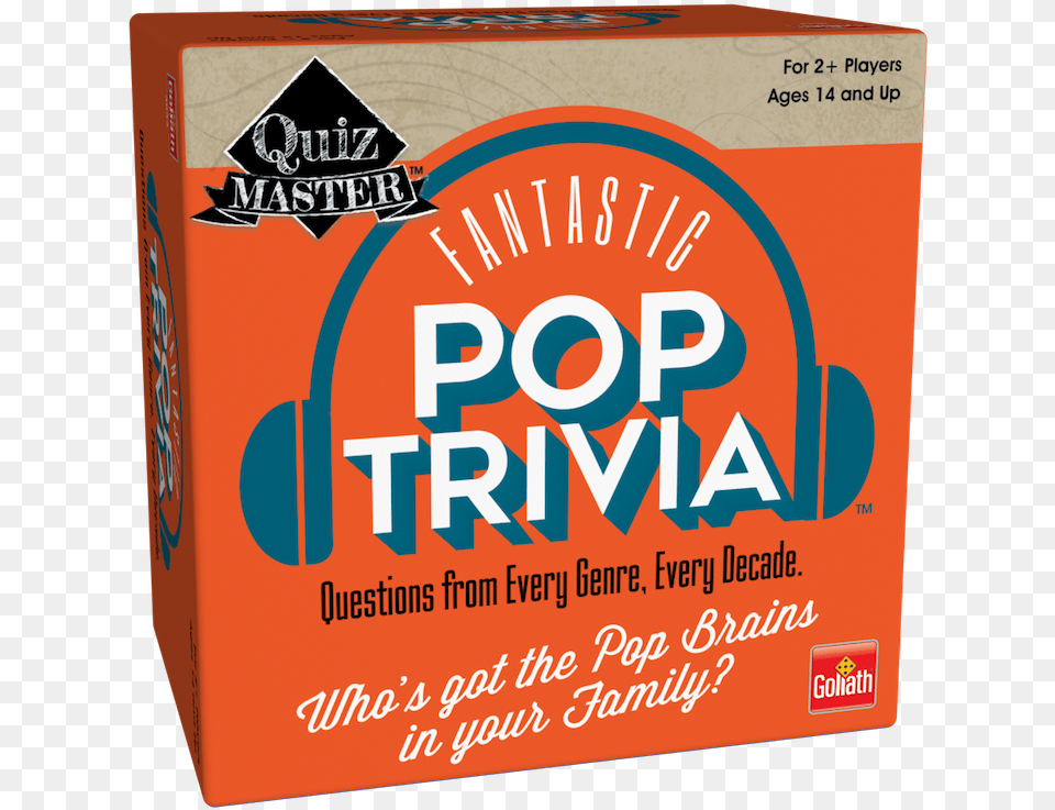 Quiz Master Pop Trivia Goliath Games Carton, Box, Cardboard Free Png