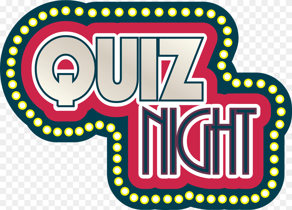 Quiz Night Neon Sign Label Clipart, Logo, Dynamite, Weapon Png