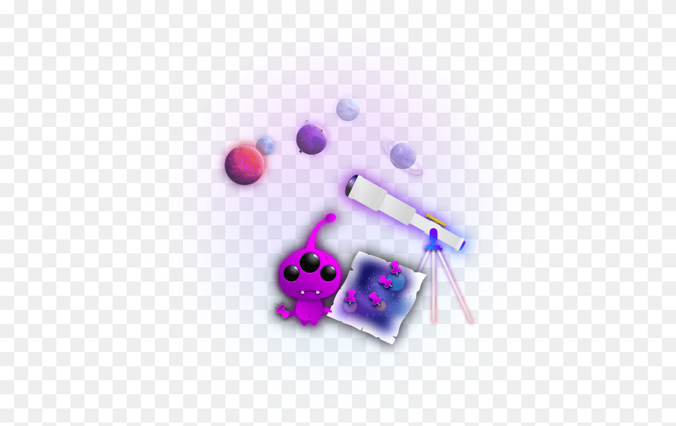 Quiz Planet Dot, Purple, Disk Png