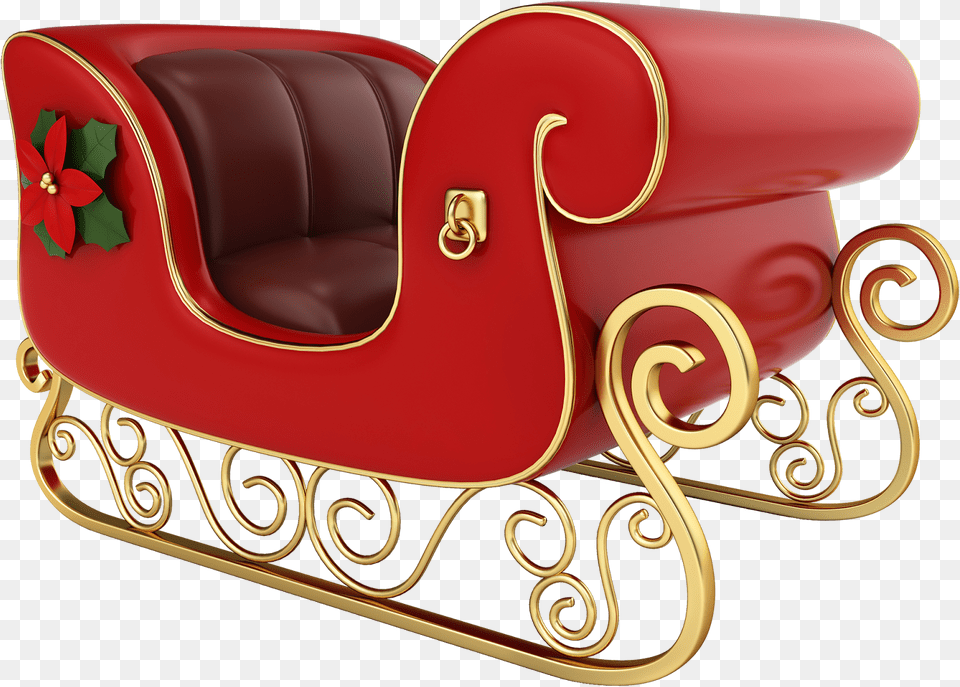Quizs Tambin Le Interese Trineo De Santa, Couch, Furniture, Mailbox, Bed Png