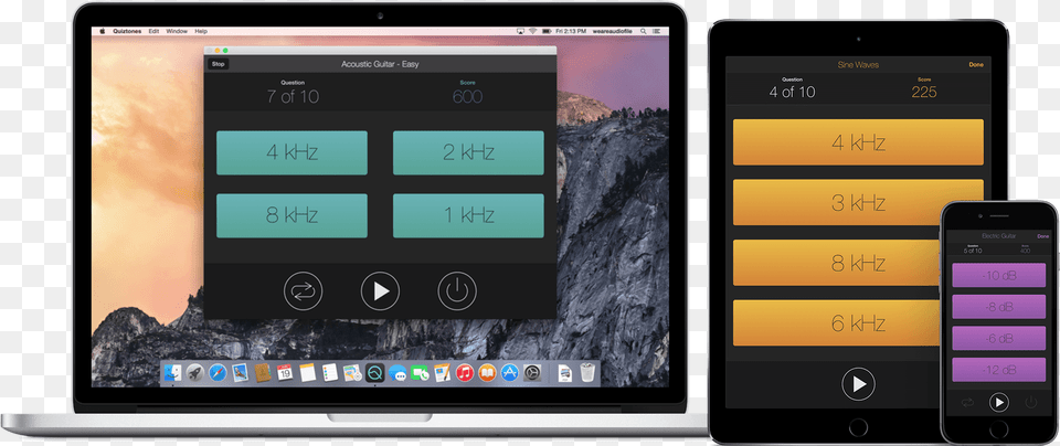 Quiztones Frequency Ear Training Apps Apple Macbook Pro, Electronics, Mobile Phone, Phone, Computer Hardware Png Image