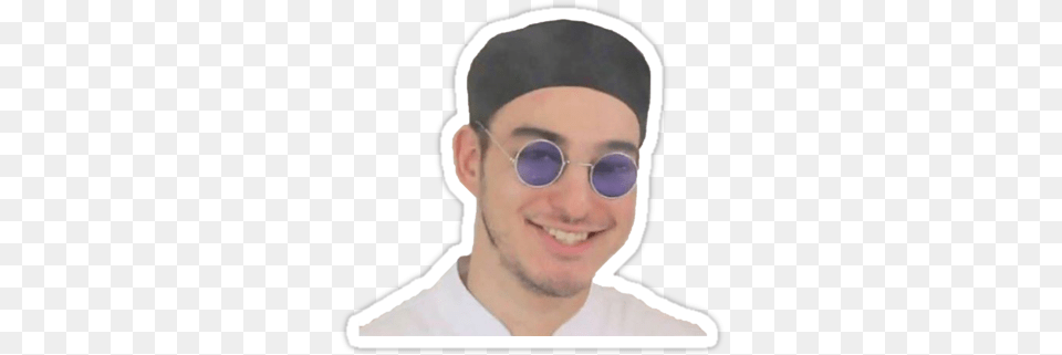 Quot Filthy Frank Chef Quot Stickers By Doctordongus Filthy Frank Chef, Accessories, Sunglasses, Hat, Clothing Png Image