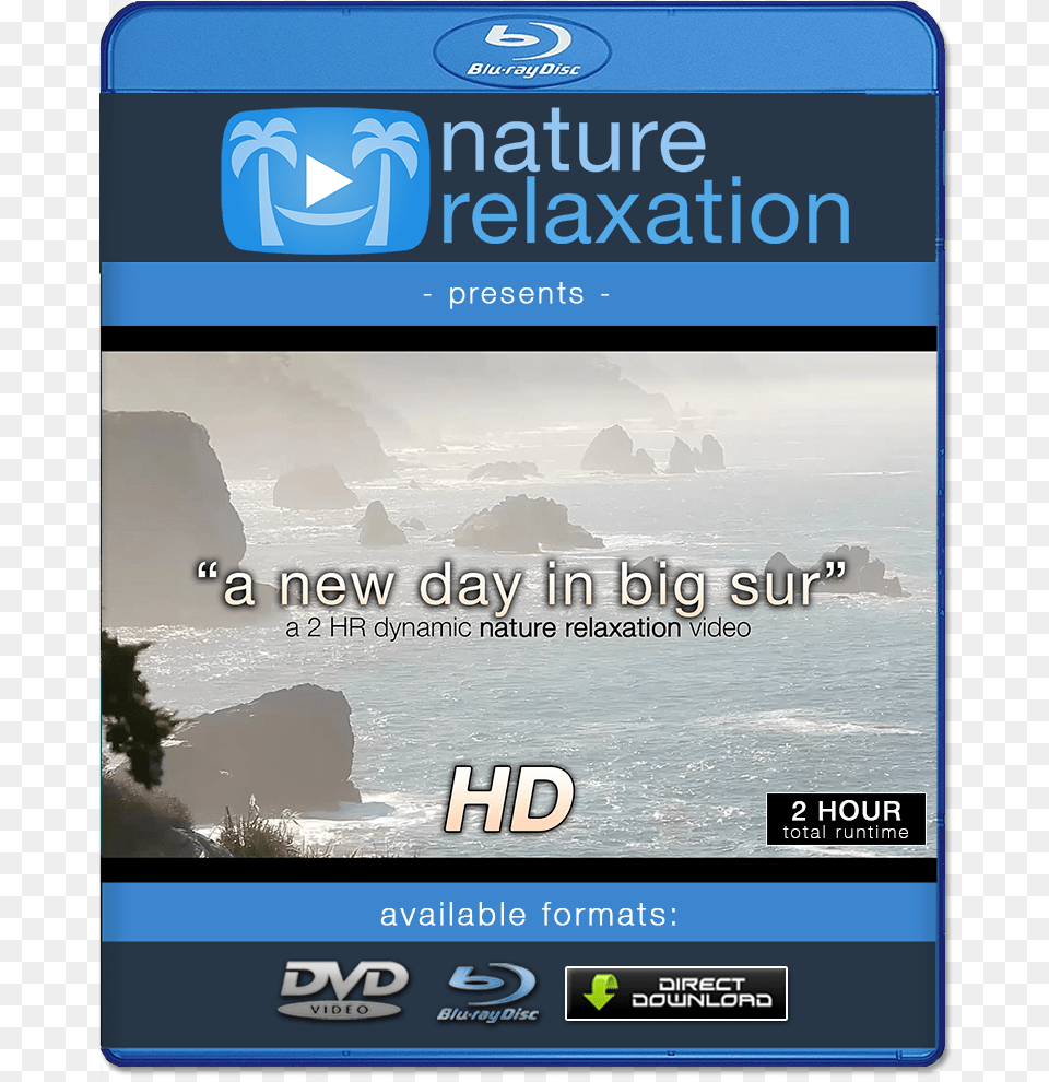Quota New Day In Big Sur Quot Hd Nature Relaxation Video Blu Ray Disc, Outdoors, Sea, Water, Electronics Free Png