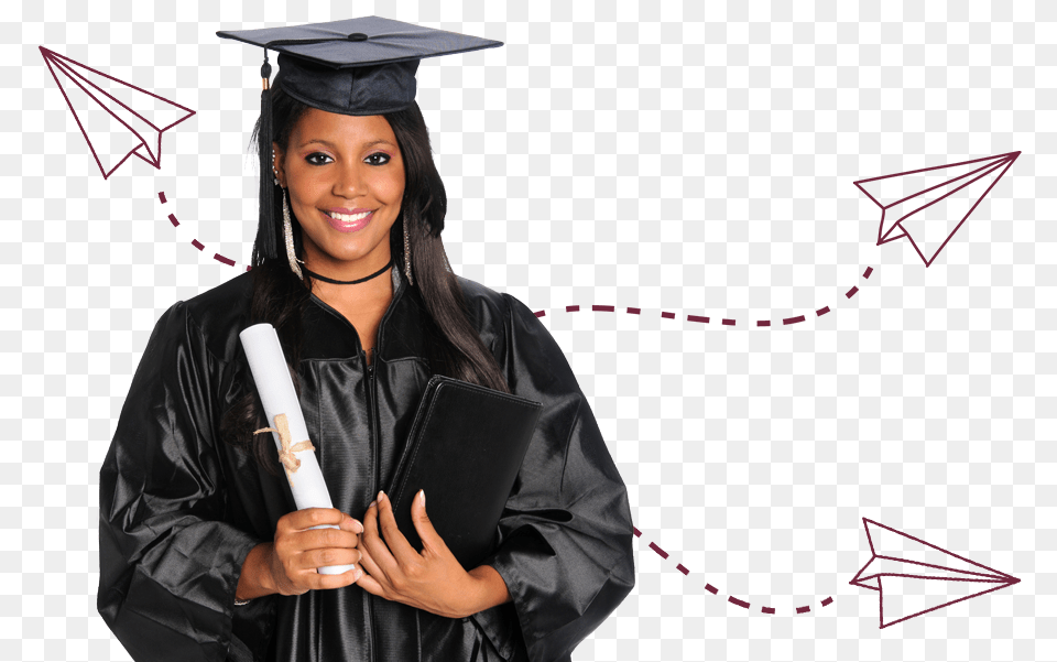 Quota Picture Of A Pretty Black Woman In A Graduation Academic Dress, Person, People, Adult, Female Png Image