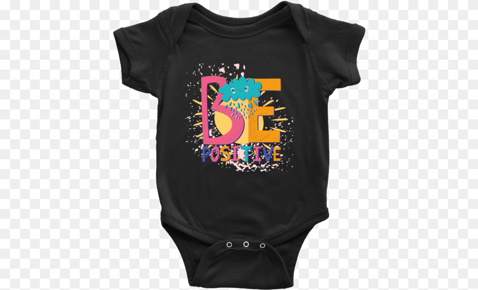 Quotbe Positivequot Baby Onesie Celine Dion Baby Clothes, Clothing, T-shirt, Shirt Png Image