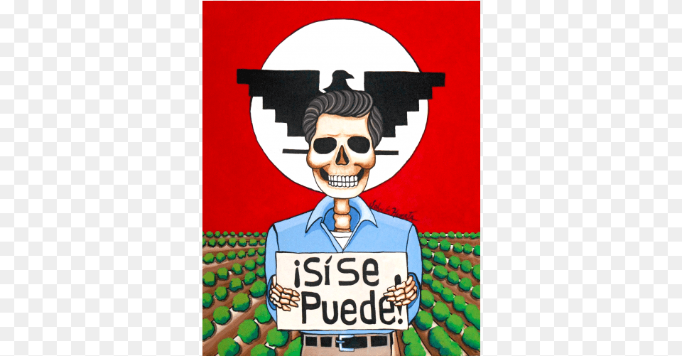 Quotcesar Chavezquot By John Huerta Cesar Chavez Dia De Los Muertos, People, Person, Adult, Male Free Transparent Png