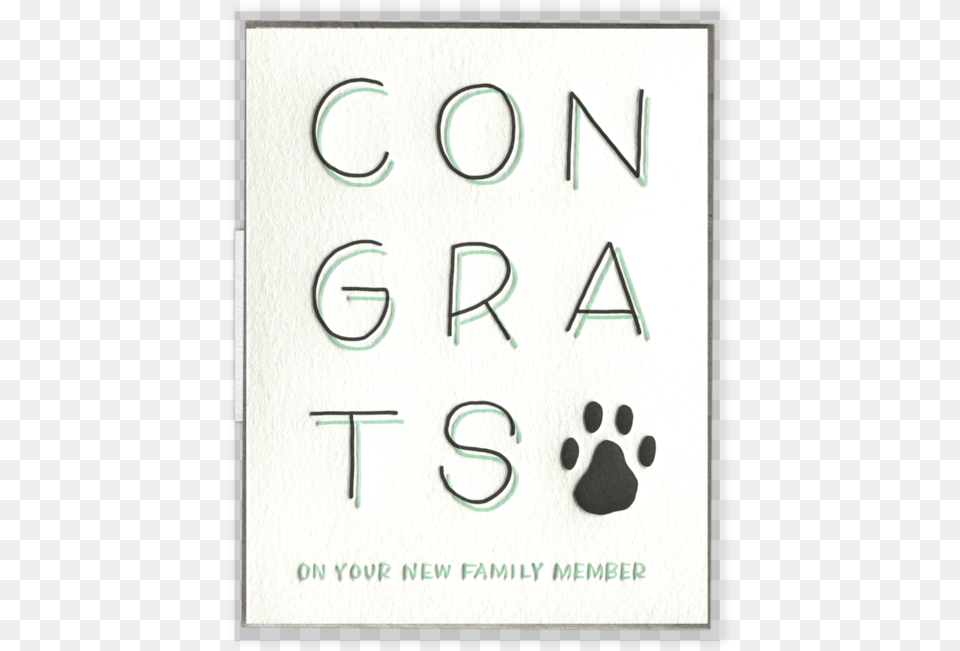 Quotcongrats On Your New Family Memberquot Greeting Card Greeting Card, Text, Symbol Free Png Download