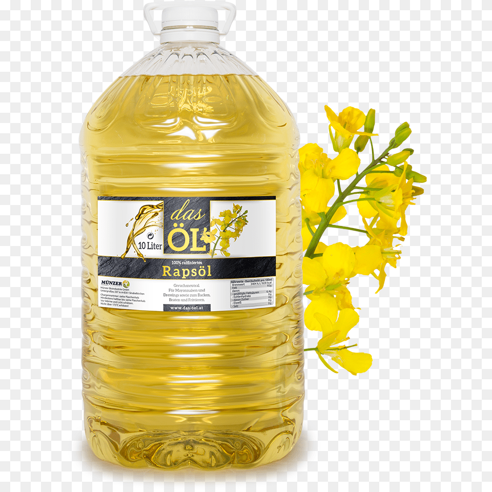 Quotdas Lquot Rapeseed Oil Oil, Cooking Oil, Food, Bottle, Cosmetics Free Png Download