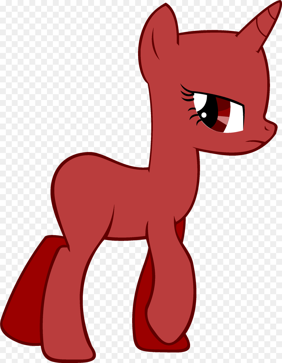 Quotdrawing Unicorns My Little Pony Amp Mlp Red Unicorn Base, Baby, Person, Cartoon, Animal Free Transparent Png