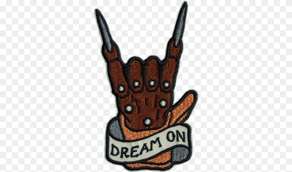 Quotdream Onquot Patch Freddy Krueger Glove Drawing, Emblem, Symbol, Clothing, Animal Free Transparent Png