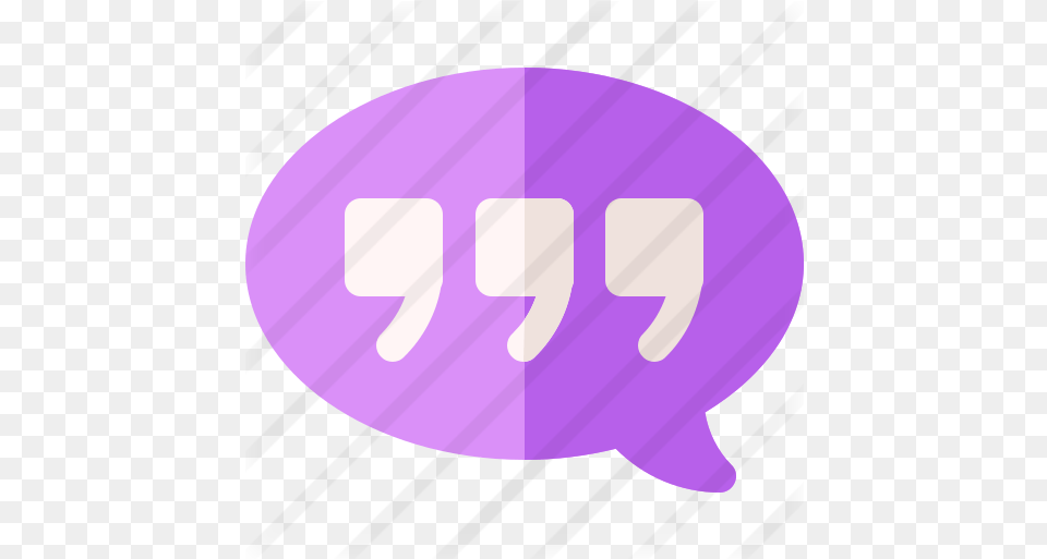 Quote Signs Icons Language, Purple, Disk Free Png Download