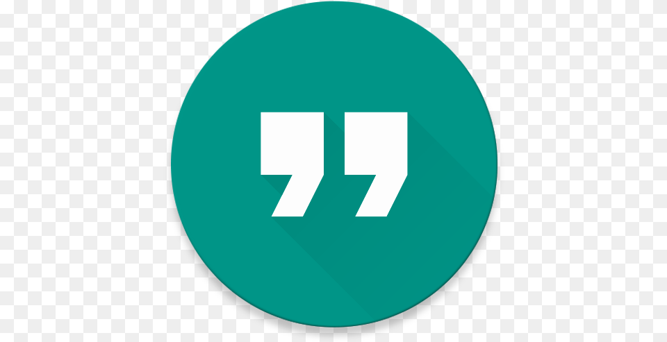 Quote Widget For Android Apps On Google Play Quotation Mark Green Screen, Symbol, Text, Number, Logo Free Transparent Png
