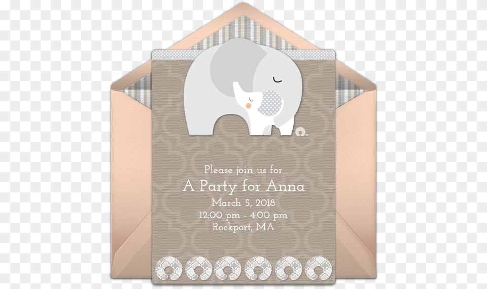Quotelephant Snugglequot Inspired By Our Friends At Boppy African Elephant, Envelope, Greeting Card, Mail, Advertisement Free Png