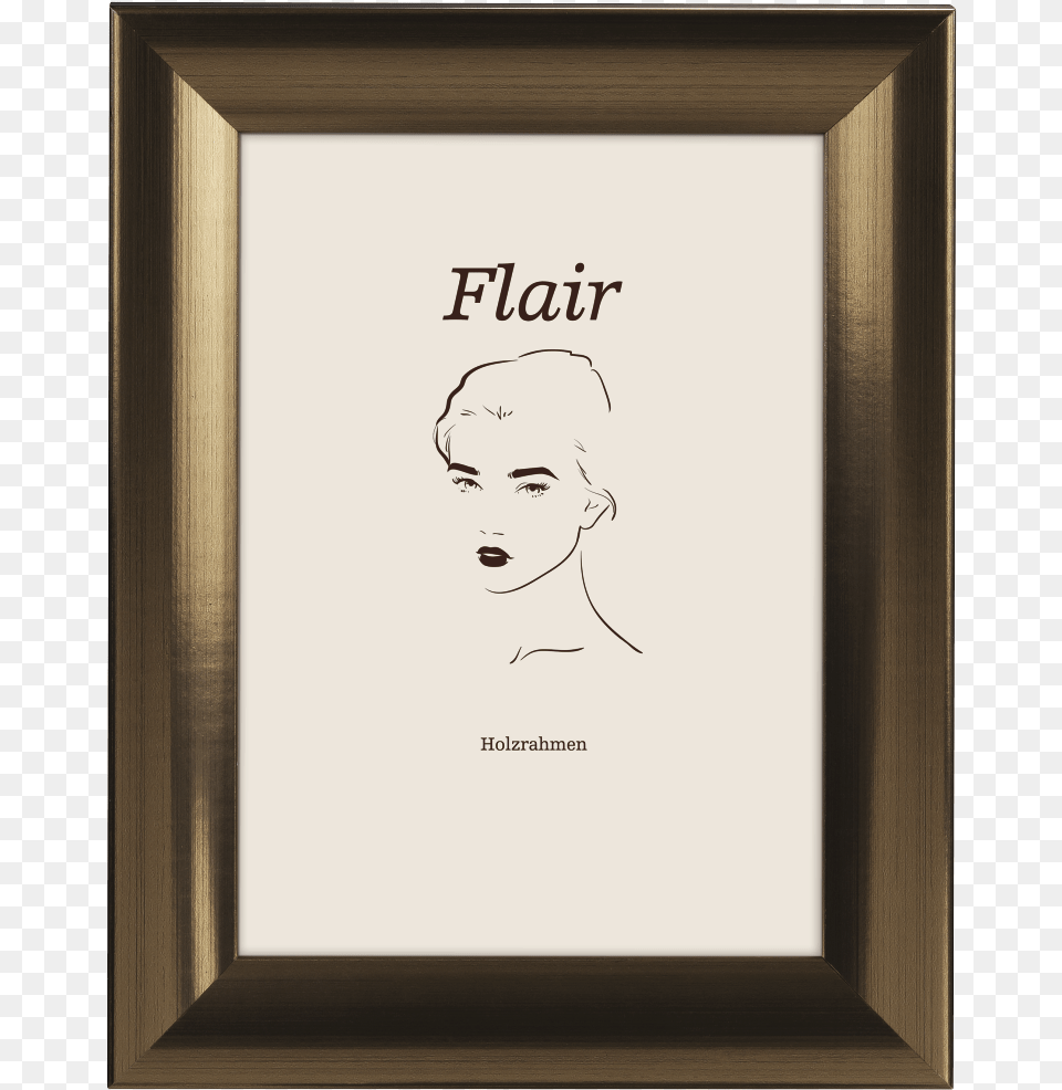 Quotflair 2quot Wooden Frame Bronze 15 X 20 Cm Picture Frame, Baby, Person, Face, Head Png