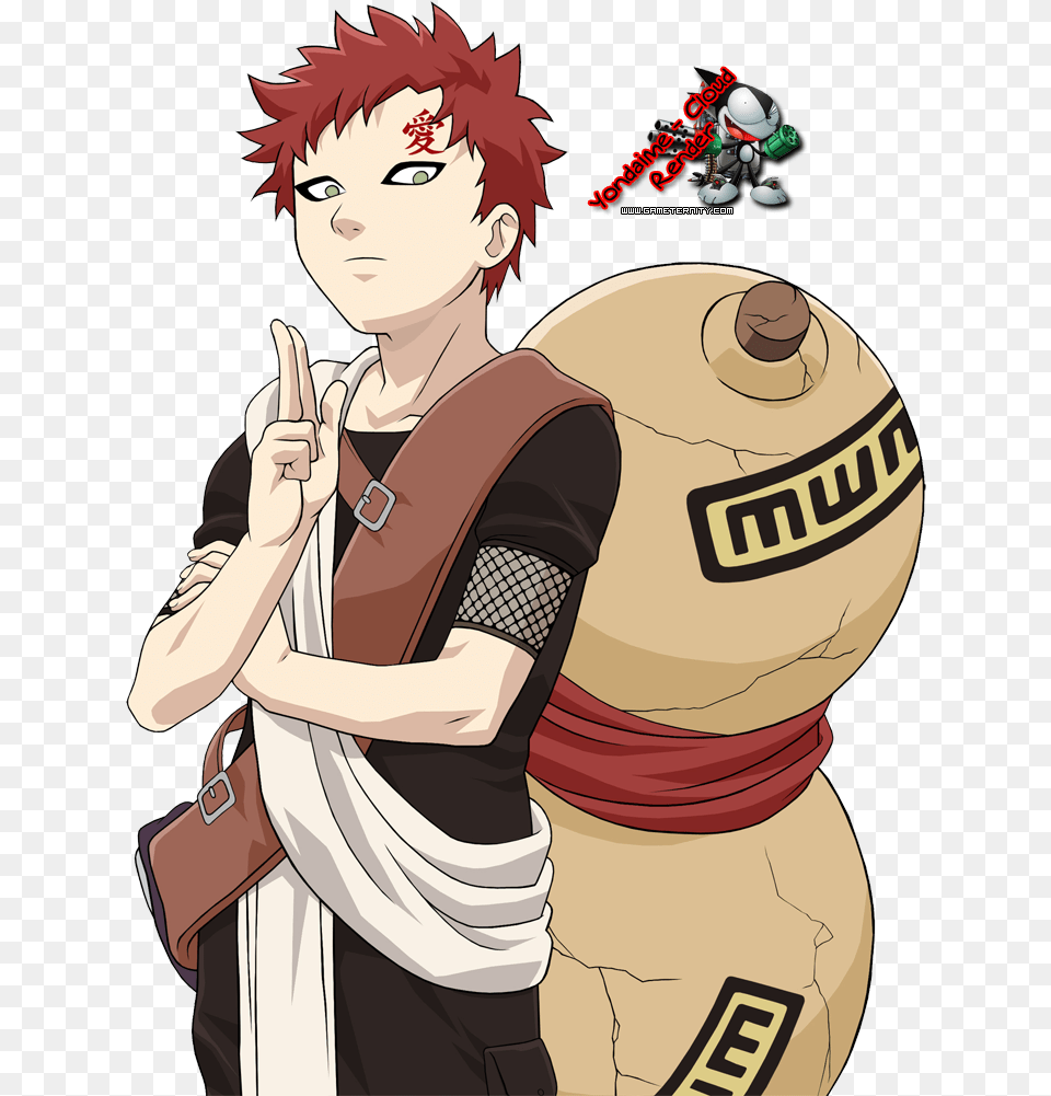 Quotgaara Of The Desertquot In Part Ii He Became The Gaara Naruto, Book, Comics, Publication, Person Free Png Download