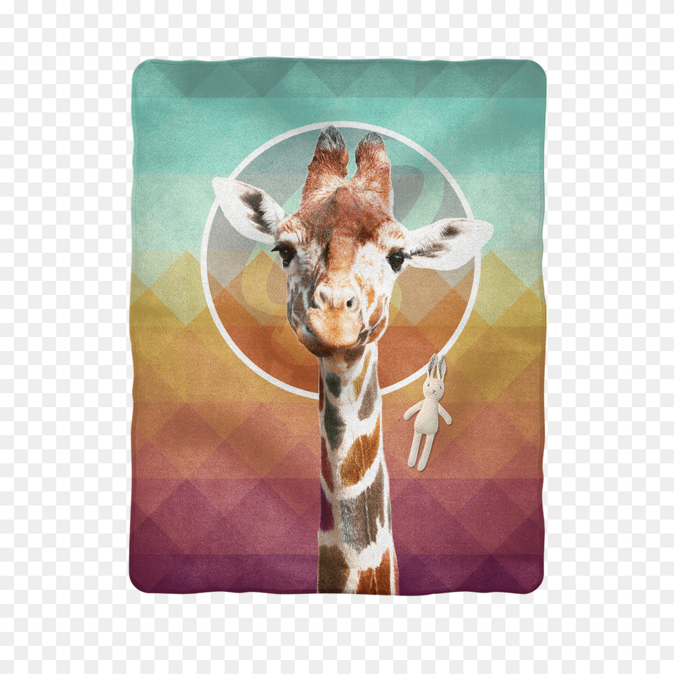 Quotgiraffe Sublimation Baby Blanket Giraffe, Animal, Mammal, Wildlife Png