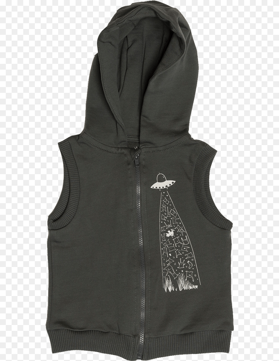 Quothoodiequot Vest Anthracite Quot Hoodie, Clothing, Jacket, Hood, Coat Free Png Download