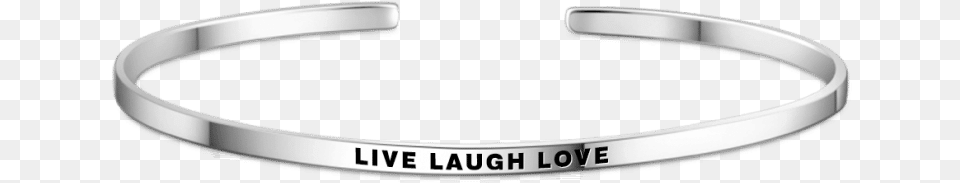 Quotlive Laugh Lovequot Bangle Silver Inspirational Bracelets Soufeel Enjoy The Journey, Accessories, Bracelet, Jewelry, Smoke Pipe Png Image