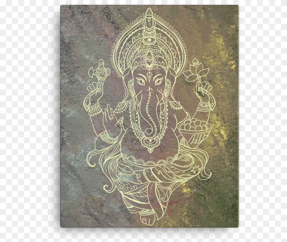 Quotlord Ganeshaquot Canvas Print Motif, Art, Plant, Emblem, Symbol Free Png Download