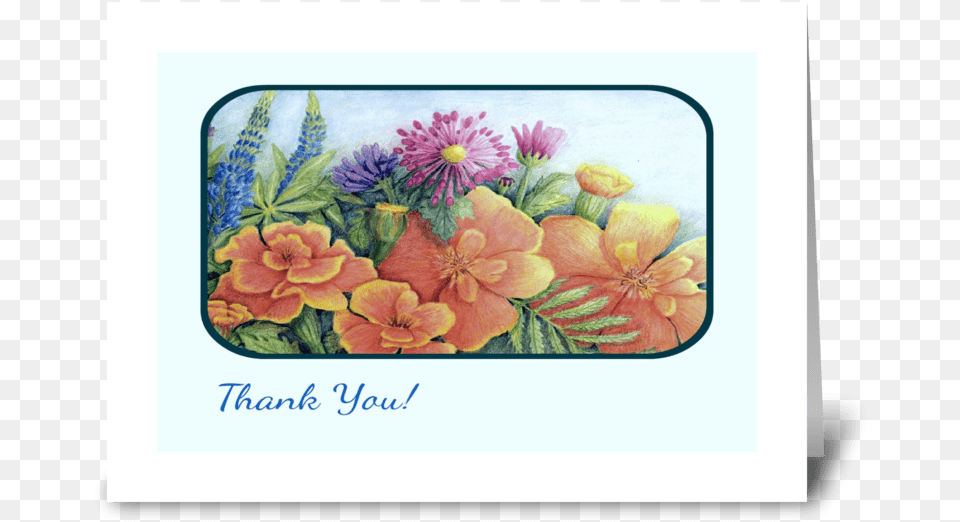 Quotmarigoldsquot Greeting Card Greeting Card, Art, Floral Design, Graphics, Pattern Free Transparent Png