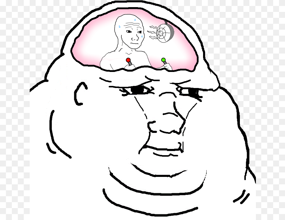 Quotmaybe Brandon Shouldnt Have A Dog In The First Placequot Obese Wojak, Art, Baby, Person, Drawing Png Image