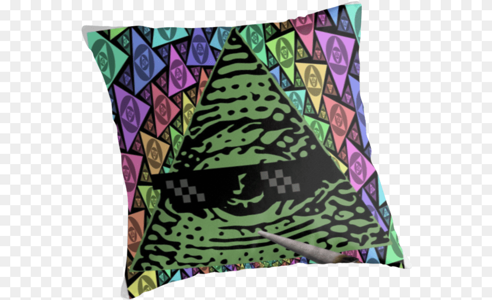 Quotmlg Illuminatiquot Throw Pillows By Tiethepie Various Artists Illuminati Confirmed, Cushion, Home Decor, Pillow Free Png Download