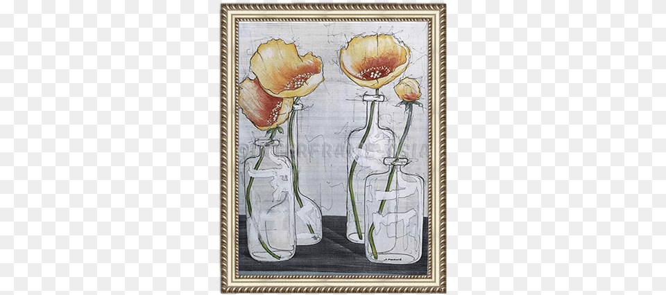 Quotmohn In Flaschenquot Rose, Art, Jar, Painting, Pottery Png