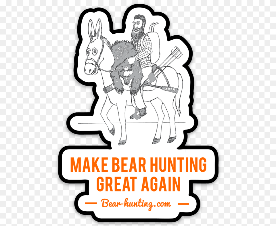 Quotmule Bear Hunterquot Make Bear Hunting Great Again Bear Infantium, Adult, Man, Male, Person Png Image