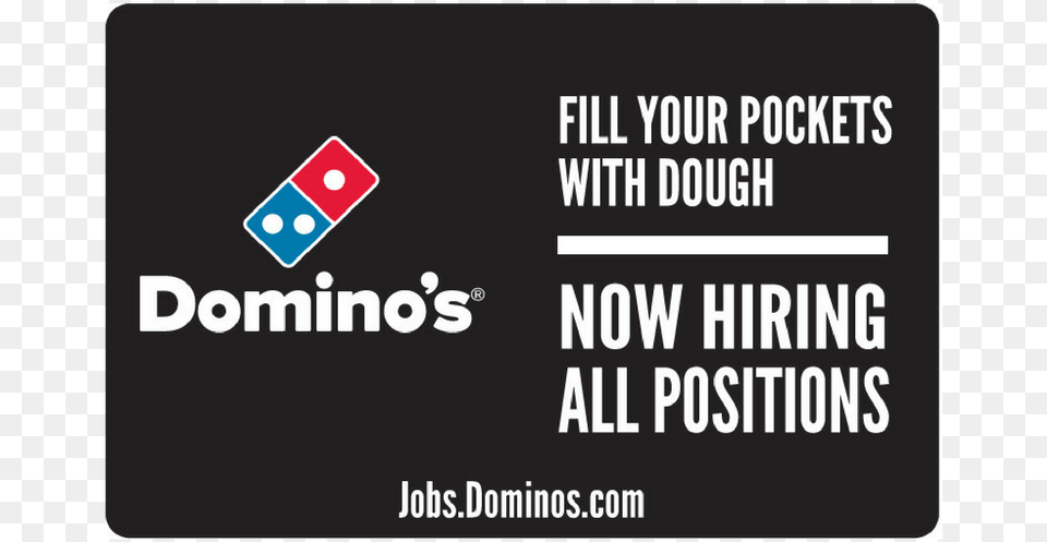 Quotnow Hiring All Positionsquot Counter Mat 4 Pack Domino39s Pizza, Text Png