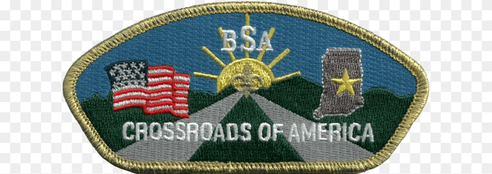 Quotour Council Began Working With 247scouting This Past Crossroads Of America Council Patch, Badge, Logo, Symbol, Birthday Cake Free Png