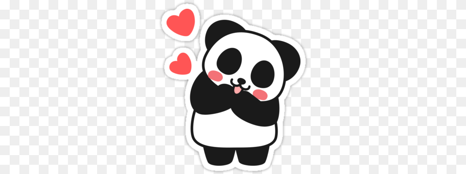 Quotpanda Cute Cute Stickerquot Stickers By I Got A Bear Trick Or Treat Panda, Stencil Png Image