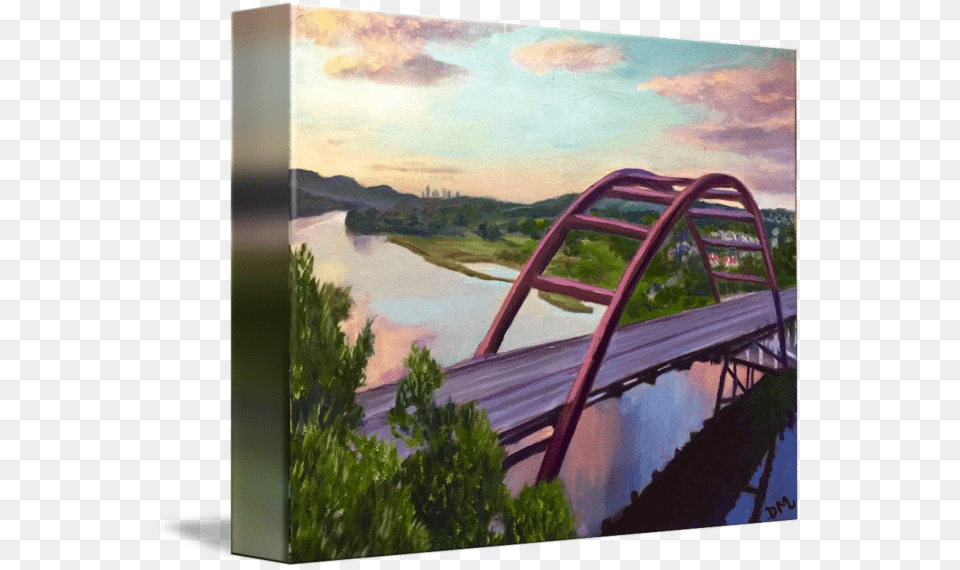 Quotpennybacker Bridgequot By Diane Mowery Austin This Painting, Arch, Arch Bridge, Architecture, Bridge Png
