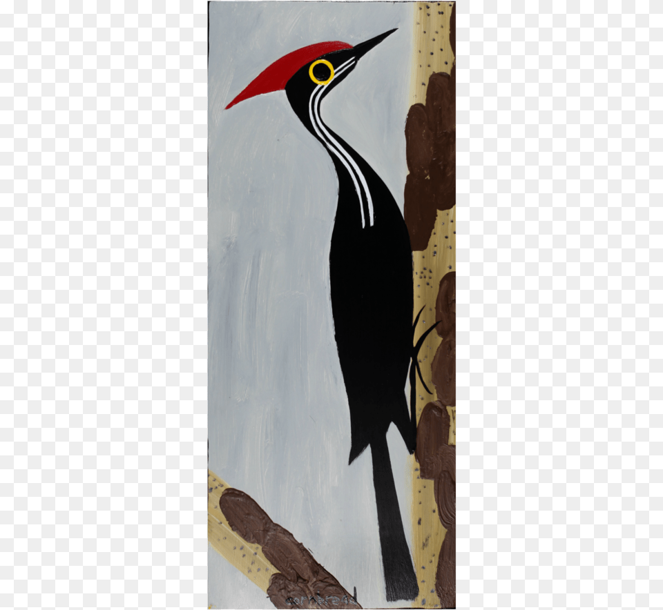Quotpileated Woodpecker On A Dead Pinequot Around Back At Pileated Woodpecker, Animal, Beak, Bird, Penguin Free Png Download