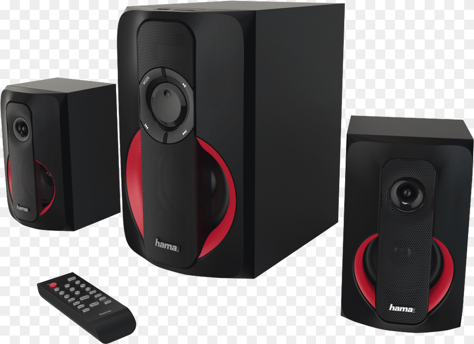 Quotpr 2180 Hama Pc Speaker Pr2180 21 S Black Red, Electronics, Home Theater, Remote Control Free Png