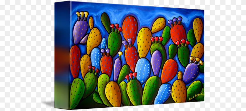 Quotprickly Pear Cactusquot By Renie Britenbucher Whimsical Prickly Pear Cactus, Art Free Png