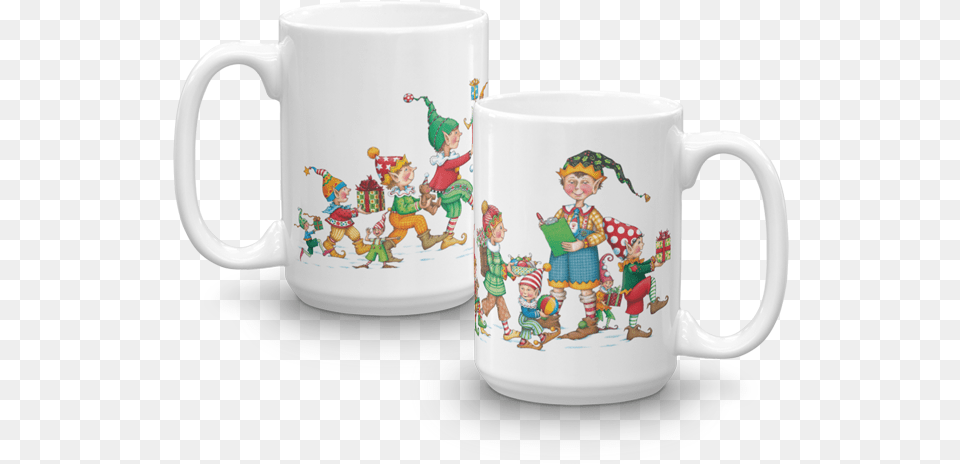Quotprocession Of Elvesquot Mug Quot Mary Engelbreit Christmas, Cup, Art, Porcelain, Pottery Free Transparent Png